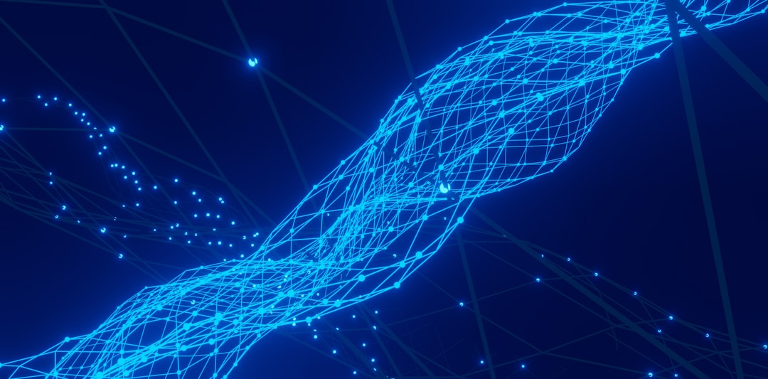 【DeepSeek】V4.1 Flashリリース！高速・マルチモーダル対応を解説 - a blue abstract background with lines and dots